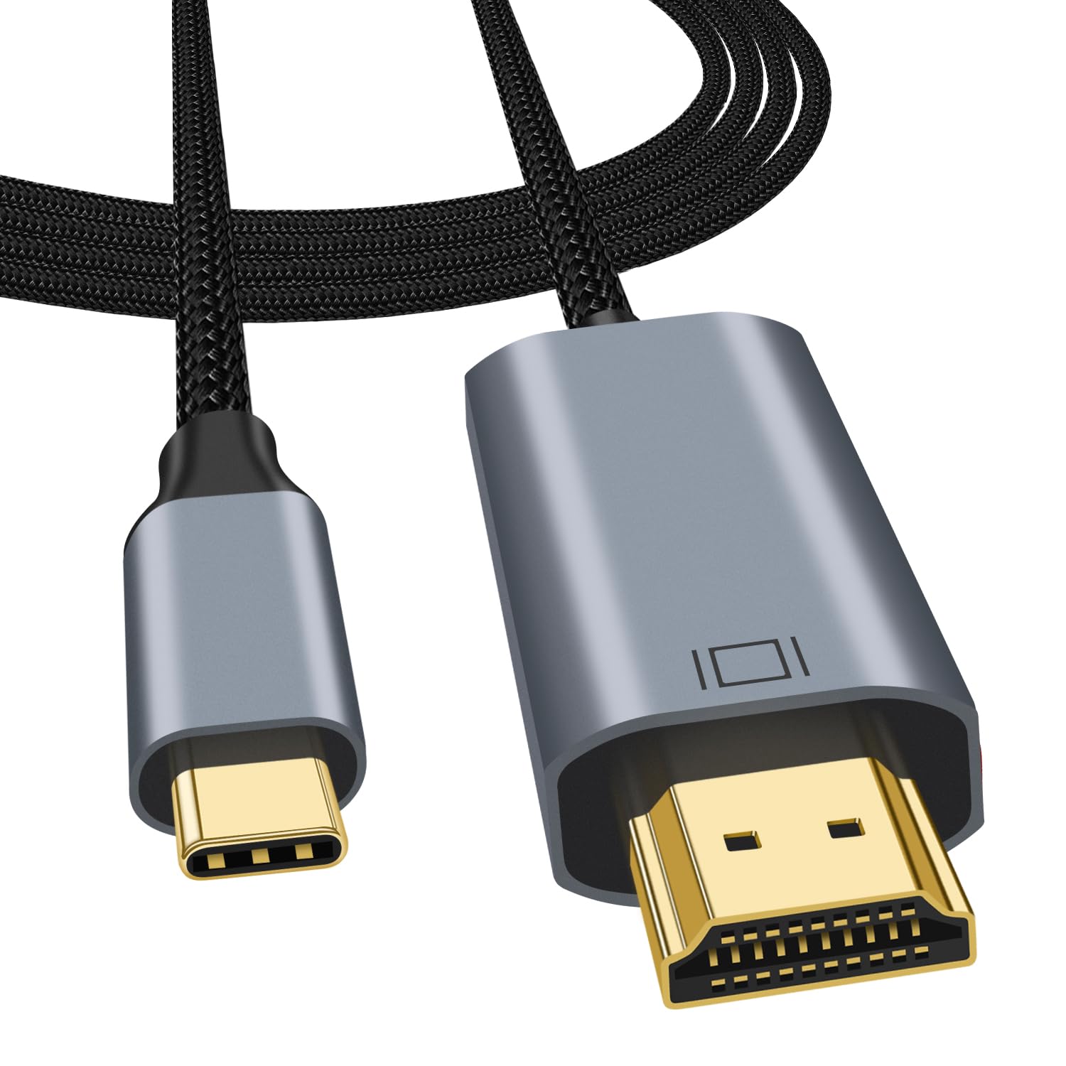 USB TypeC HDMI 変換ケーブル 2m 映像出力4K 持ち運び Amazon | USB C HDMI 変換ケーブル - 2M 「4K@30Hz 映像出力